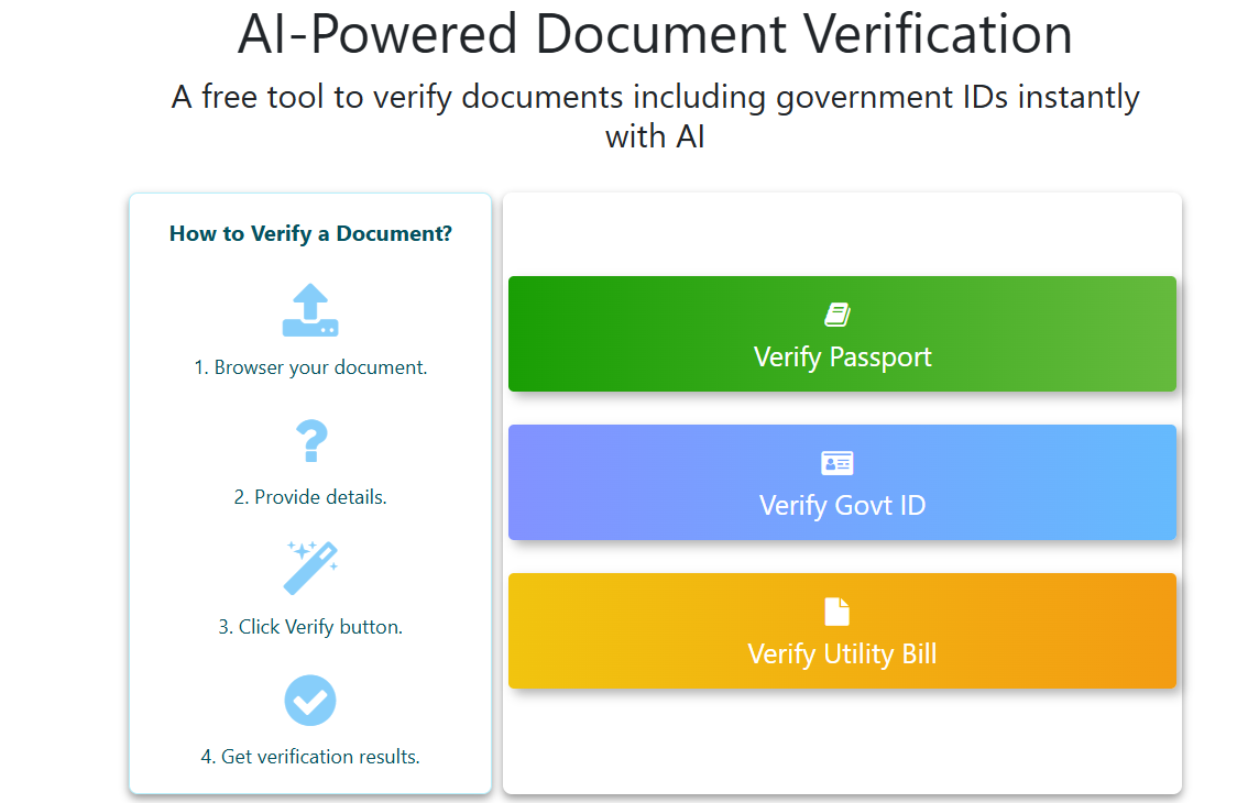 Online Document Verification