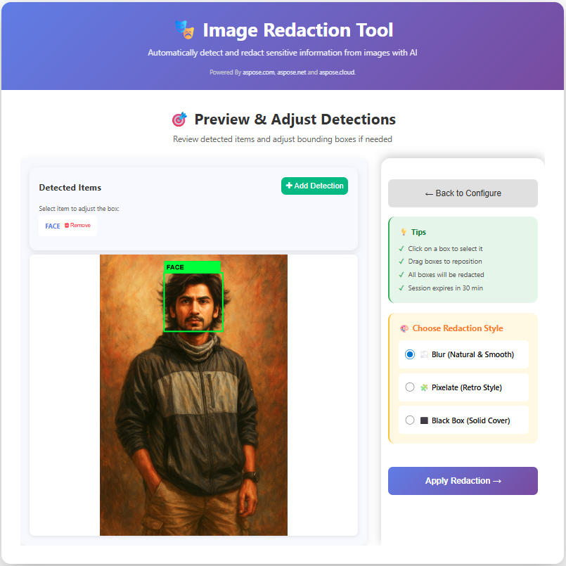 Redact Image - Online Tool