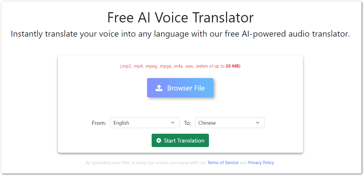 Translate Audio