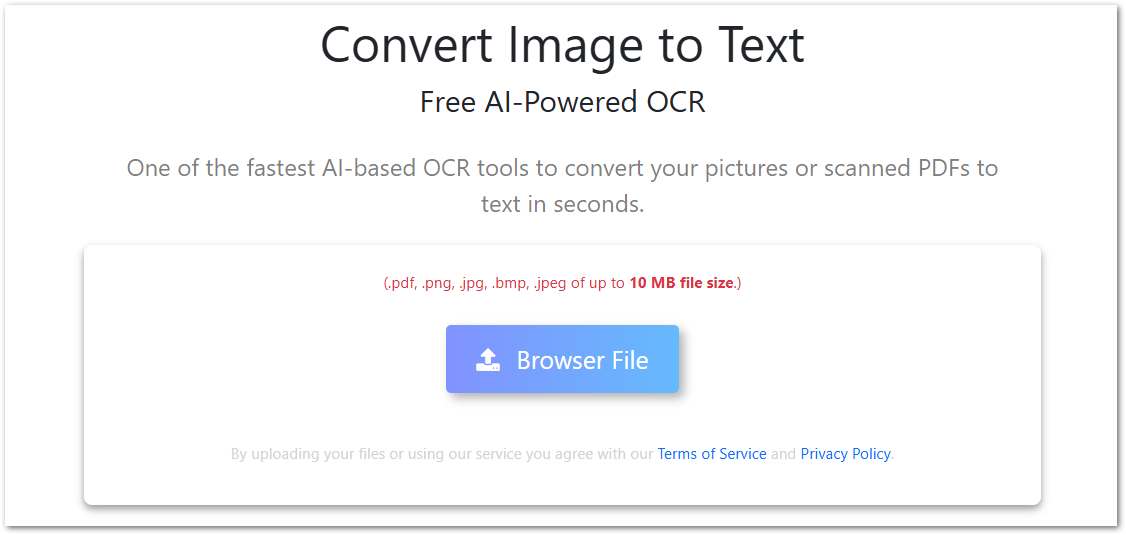 Image to Text Converter