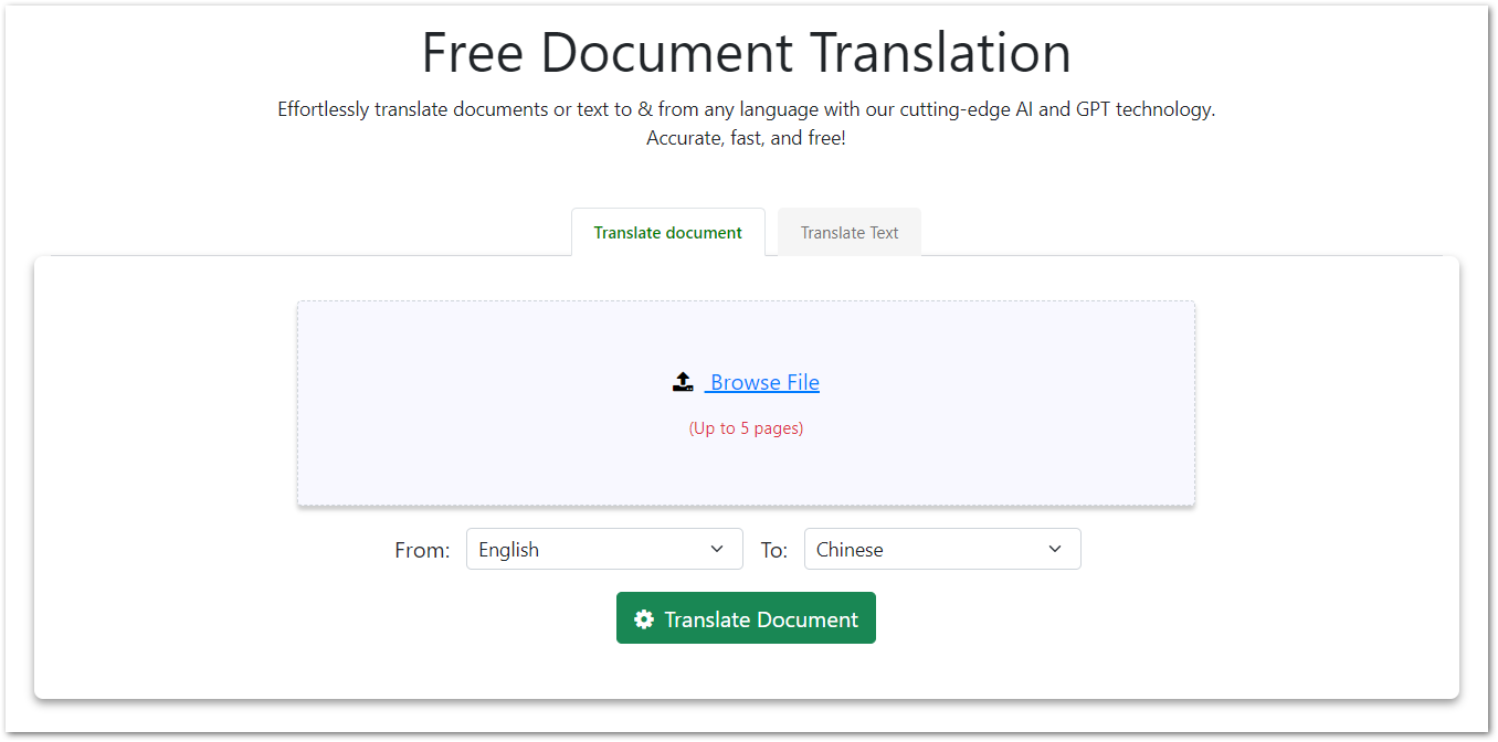 AI Document Translator